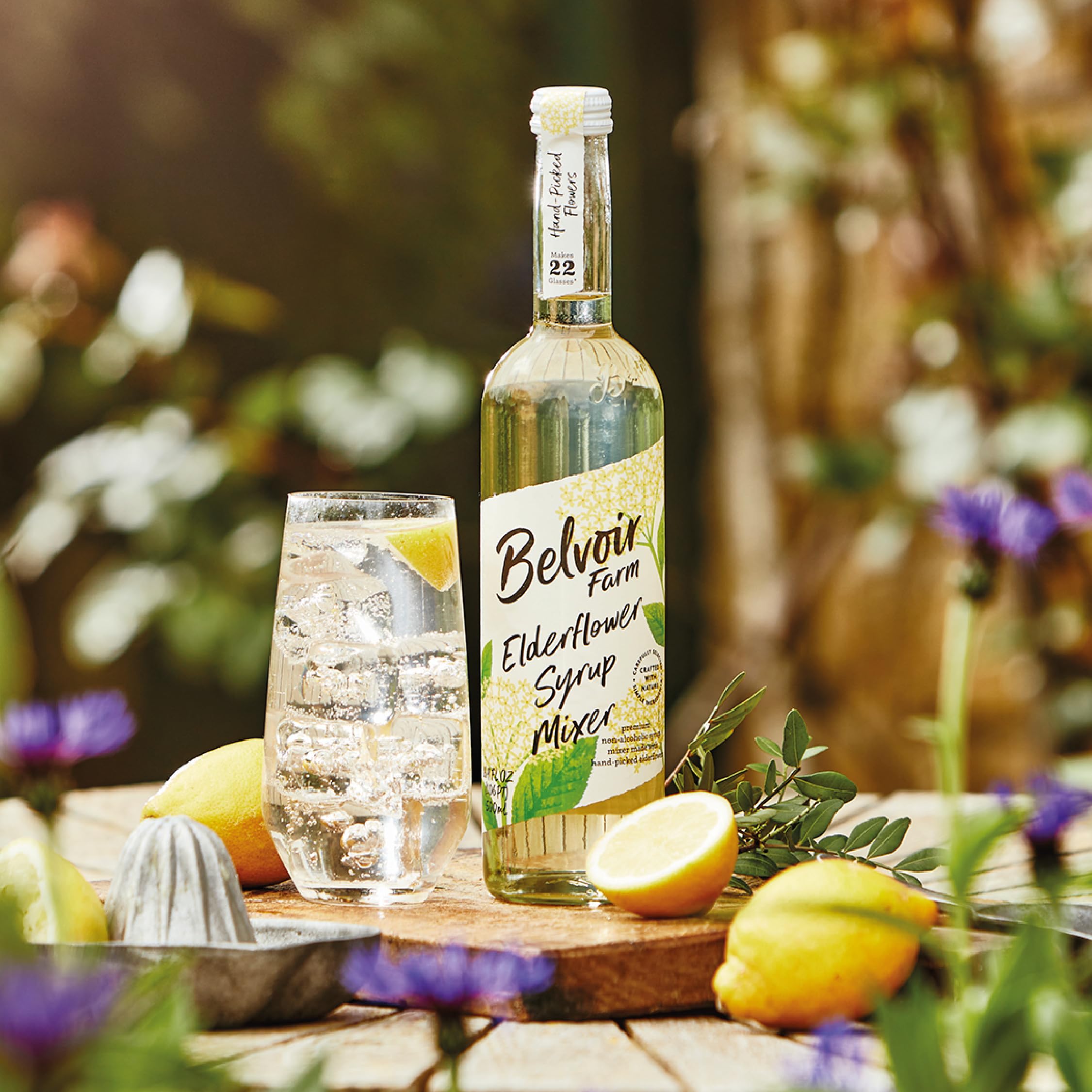 Amazon.com : BELVOIR FRUIT FARMS Elderflower Syrup Mixer, 500ml